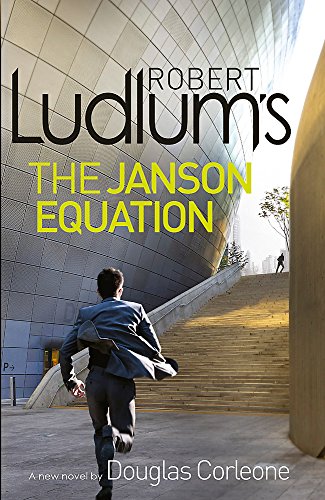 Book cover: "The Janson Equation" with a man running up stairs.