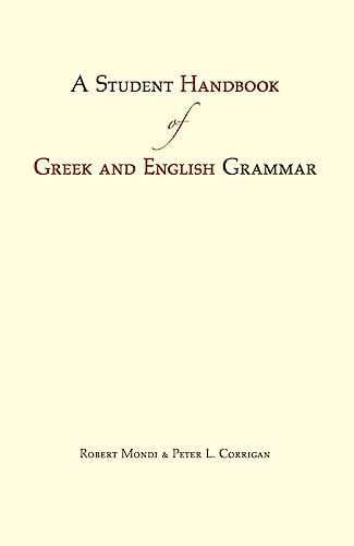 Book cover with the title A Student Handbook of Greek and English Grammar.