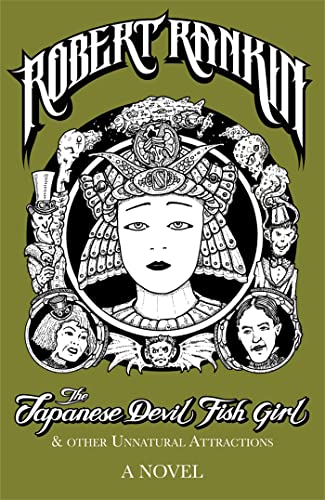 Book cover: ornate illustration of a woman with fish and faces.