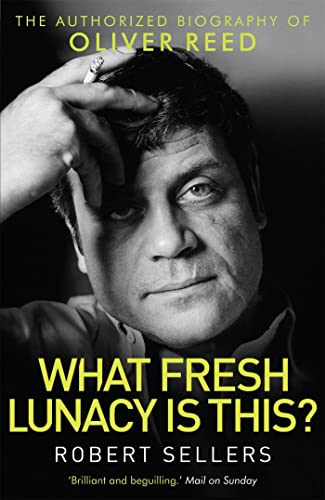 Book cover featuring actor Oliver Reed in a black and white portrait.