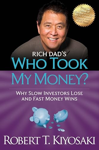 Book cover featuring Robert Kiyosaki and a broken piggy bank.