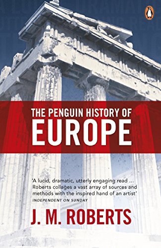 Book cover: "The Penguin History of Europe" with classical columns.