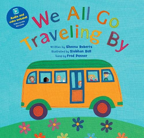 Book cover showing a yellow bus with children in windows on a blue background.