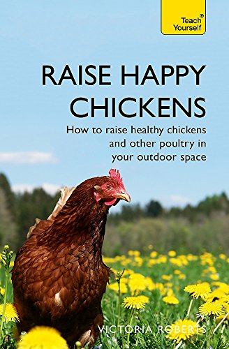 Book cover featuring a brown hen in a field of yellow flowers.