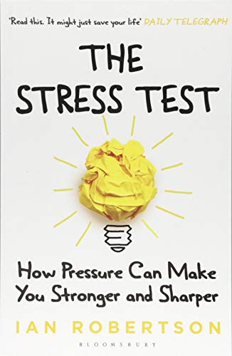 Book cover: “The Stress Test” with a crumpled yellow paper ball.