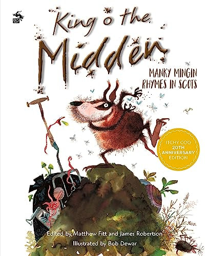 Book cover: illustrated rat atop a junk heap, titled "King o the Midden.