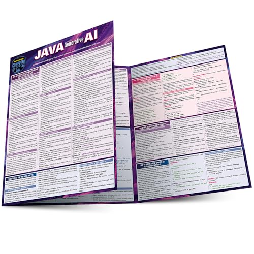 Open Java with Generative AI quick reference guide with dense text.