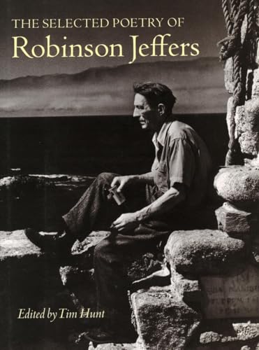Book cover featuring a black and white photo of poet Robinson Jeffers.