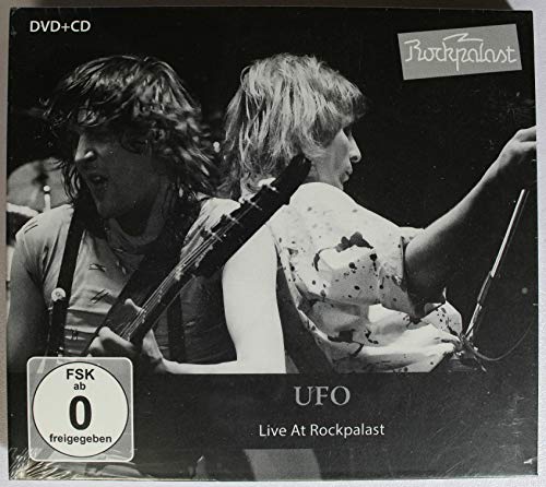 DVD cover featuring two musicians with guitars, labeled "UFO Live At Rockpalast".