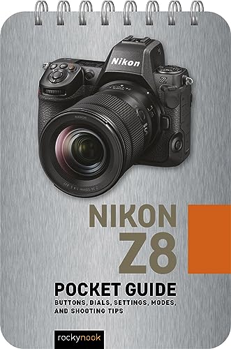 Nikon Z8 camera on cover of a spiral-bound pocket guide.