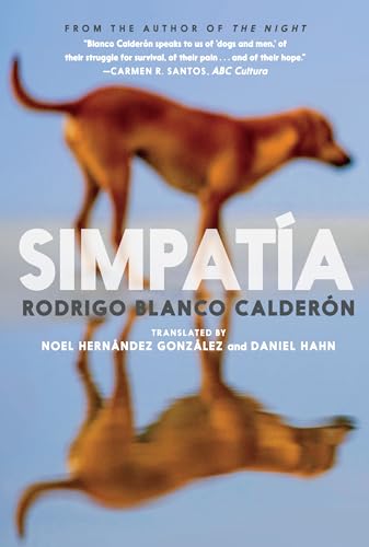 Book cover for "Simpatia" featuring a dog standing in water.