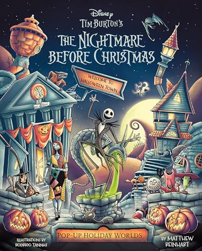 “The Nightmare Before Christmas” pop-up book cover with Jack and Sally.
