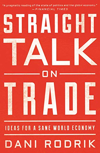 Red book cover with white text: "Straight Talk on Trade" by Dani Rodrik.