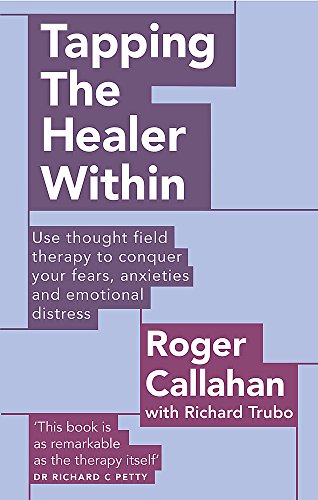 Book cover: "Tapping The Healer Within" by Roger Callahan, purple and white design.