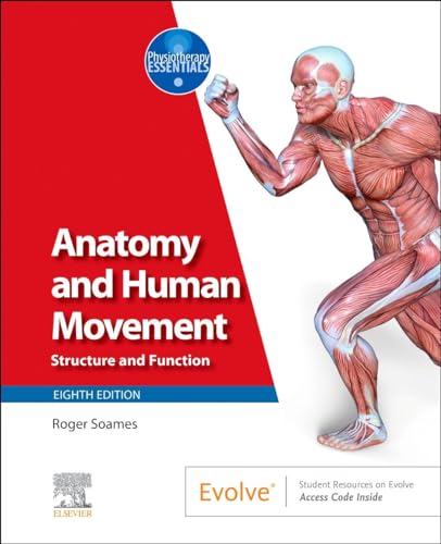 Textbook cover featuring anatomical illustration of a human figure in motion.