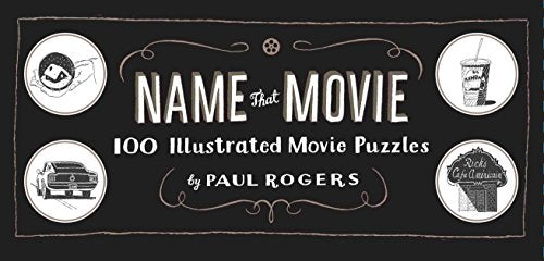 Black cover with illustrated movie clues and the title "Name That Movie".