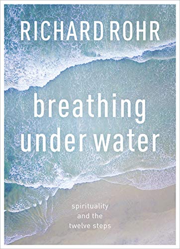 Book cover showing ocean waves hitting a sandy beach with white text overlay.