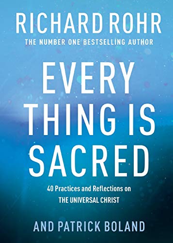 Book cover with white title text on a blurred blue background.