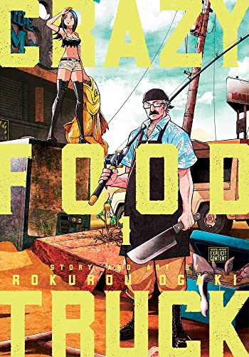 Manga cover showing a man holding a fishing rod and a large cleaver.