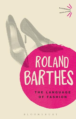 Book cover with pink circle, author name “Roland Barthes”, and shoe illustration.