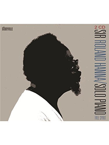 A CD cover featuring a black silhouette of a man's profile against a grey background.