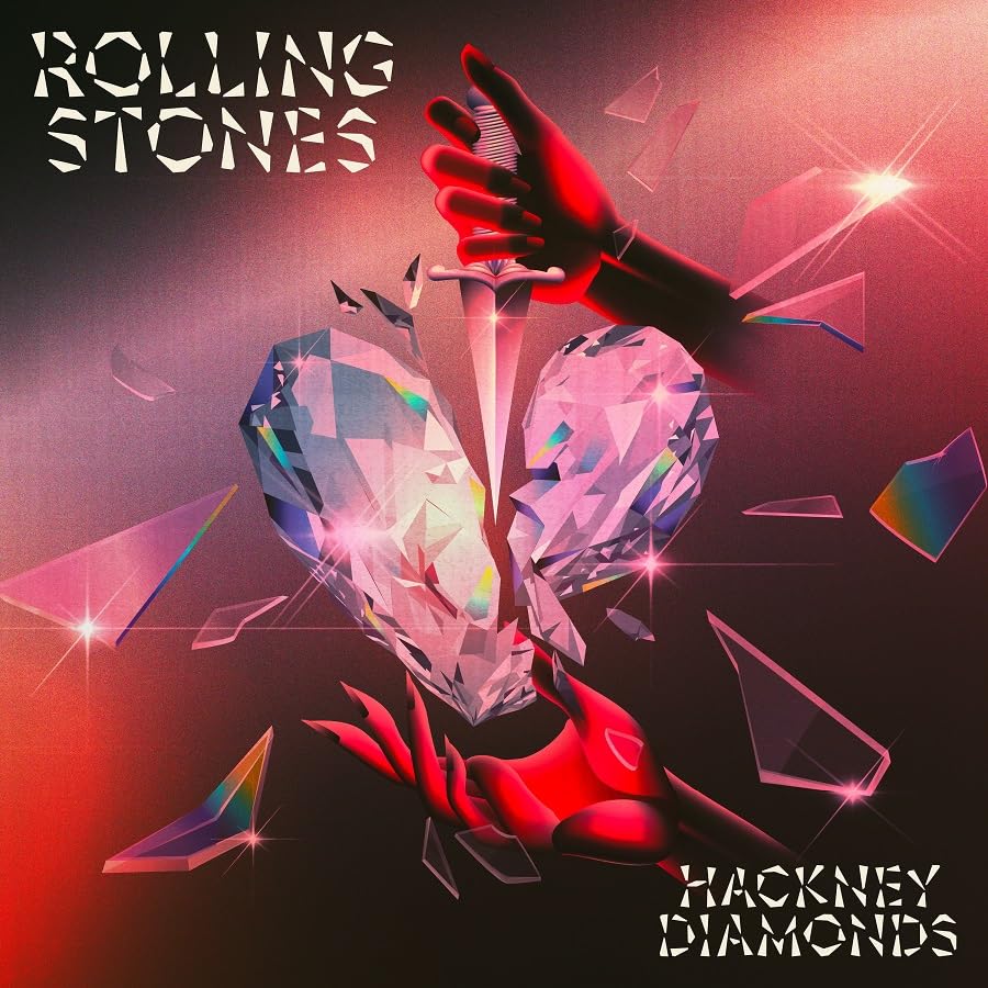 Rolling Stones’ “Hackney Diamonds” album cover: shattered heart with a dagger.