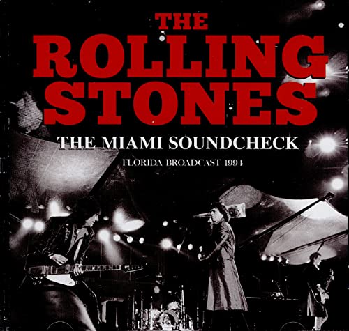 The Rolling Stones album cover featuring a black and white concert photo.