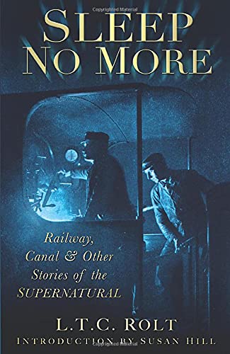 Book cover: "Sleep No More" with illustration of train engineers.