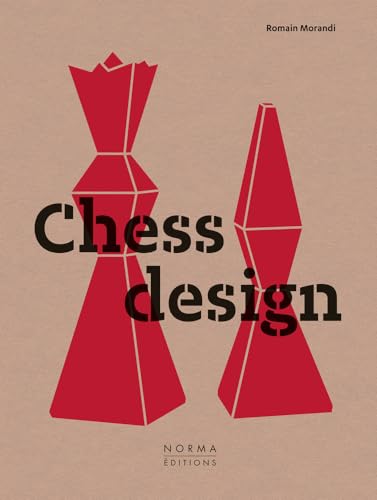 Book cover with red geometric chess pieces and bold title text.