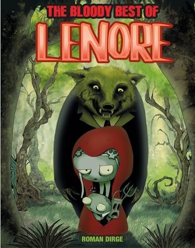 Book cover: illustrated bear and girl in a dark, spooky forest.
