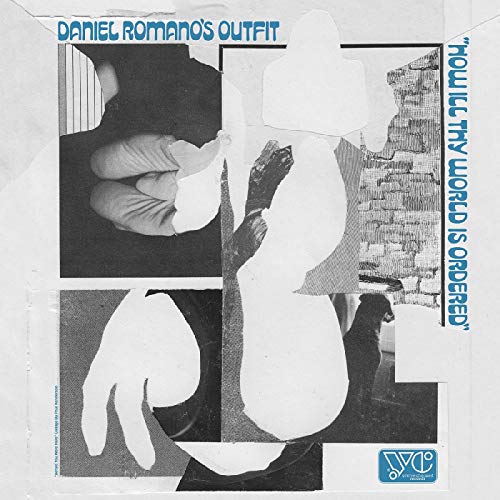 Collage album cover featuring a person, dog, and fragmented architectural details.