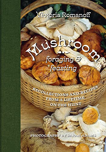 Book cover featuring a woven basket overflowing with various mushrooms.