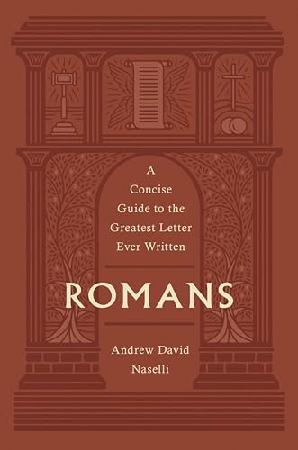 Book cover for “Romans” with ornate frame and central text.