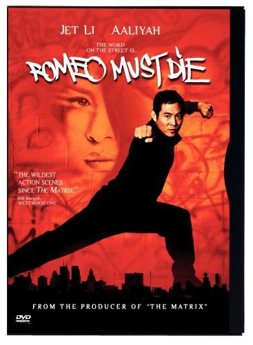 Romeo Must Die" DVD cover featuring Jet Li in a fighting pose.