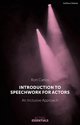 Book cover: "Introduction to Speechwork for Actors" with stage lighting.