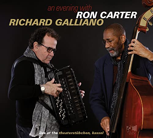Ron Carter and Richard Galliano, musicians with accordion and bass.