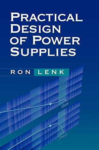 Book cover titled Practical Design of Power Supplies by Ron Lenk with blue graphs.