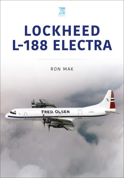 Book cover featuring a white Lockheed L-188 Electra airplane in flight.