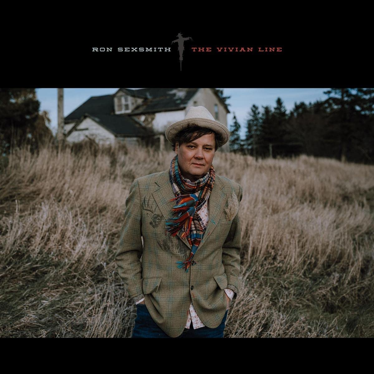 Album cover for “The Vivian Line” featuring a man in a field.