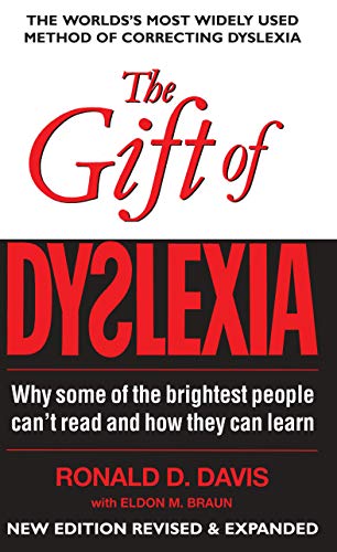 Book cover of The Gift of Dyslexia by Ronald D. Davis with red text.