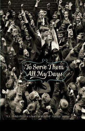 Book cover: crowded black and white photo of students celebrating.