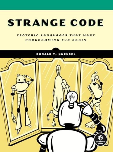 Book cover with robots looking into ornate, framed mirrors.