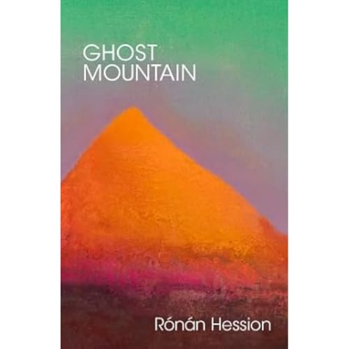 Book cover: "Ghost Mountain" with an orange, textured mountain image.