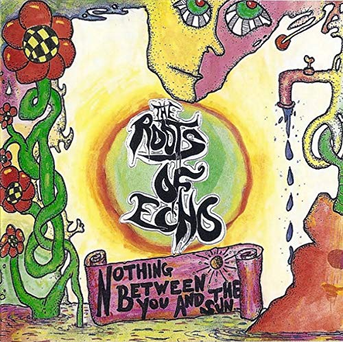 Psychedelic album cover with flowers, eyes, and dripping faucet imagery.