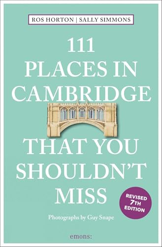 Book cover: "111 Places in Cambridge," featuring a bridge illustration.