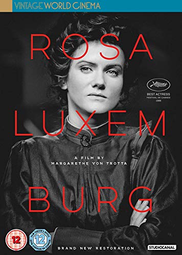 DVD cover for “Rosa Luxemburg,” a film portrait of the historical figure.
