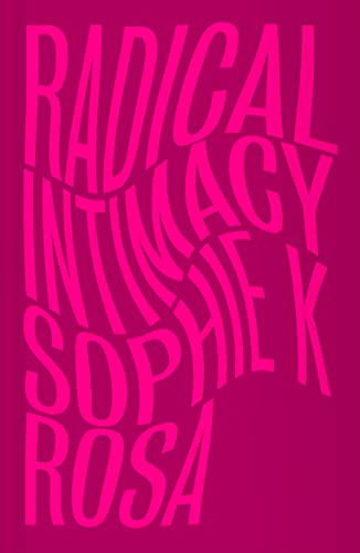 Book cover with hot pink text on a dark pink background, featuring wavy typography.