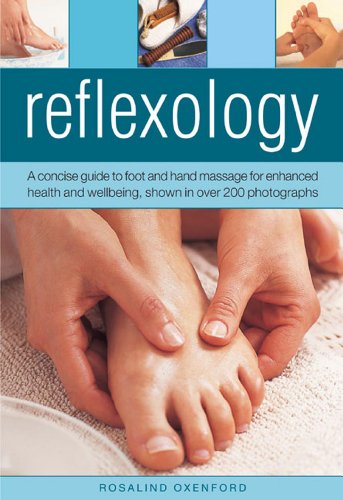 Image of a book cover with reflexology illustrations and possibly foot diagrams.