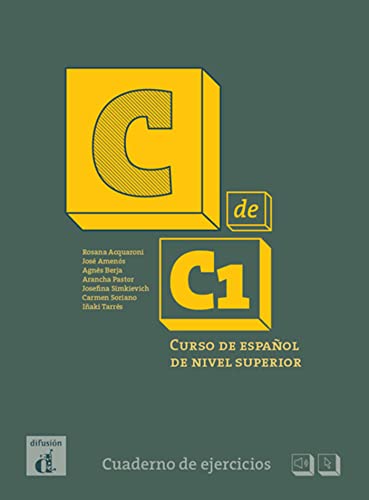 Yellow and green workbook cover with large letter "C" and "C1".