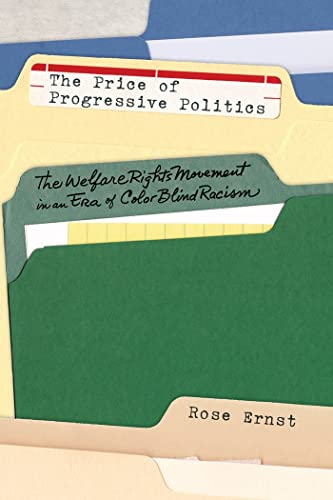 Book cover with title and author name on layered folder tabs.